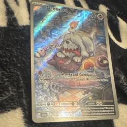 Greavard 247/198 Holo Rare 70 HP GIDORA Pokemon Card WARNING slight wear on side - Image 4