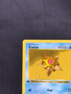 Pokemon Cards: Base Set 1st Edition Common: Staryu 65/102 - Image 2