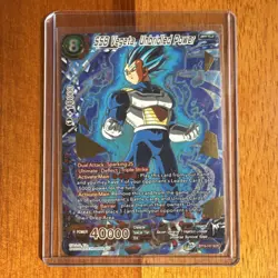Dragon Ball Super Card Game SSB Vegeta Unbridled Power SCR BT16-147 Foil - Image 1