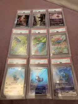 Charizard ex PSA 10 Blastoise ex PSA 10 Venusaur ex PSA10 Sequential Set 9 Cards - Image 1