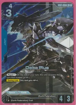 Delta Plus (R+) - Newtype Rising - (GD01-006) Gundam Trading Card - Image 1