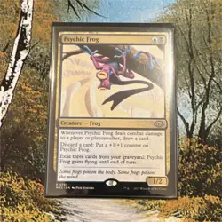 Magic: The Gathering Psychic Frog Creature Modern Horizons 3 Rare Blue Black Fo… - Image 1