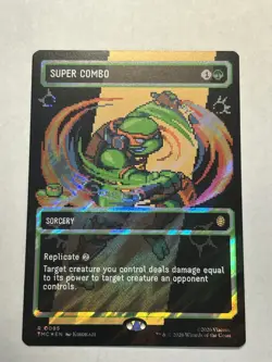 Super Combo - Surge Foil - Sorcery - Borderless Teenage Mutant Ninja Turtles MTG - Image 1