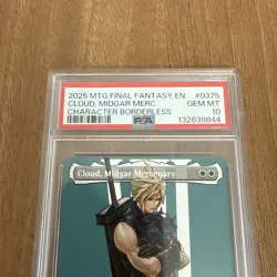 Cloud Midgar Mercenary Borderless 375 PSA 10 GEM MINT MTG Final Fantasy 🇬🇧 - Image 2