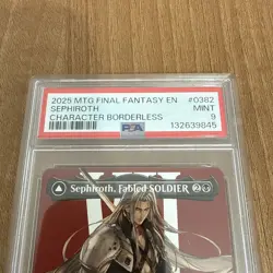 PSA 9 Sephiroth, Fabled SOLDIER (0382) (Borderless) Final Fantasy Non Foil - Image 2