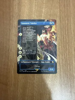 Summon: Valefor (Borderless) Final Fantasy MTG English - Image 1