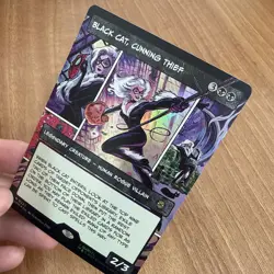 Black Cat, Cunning Thief - MTG Spider-man - 0222 - FOIL - Borderless - NM/M - Image 1