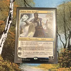 Magic: The Gathering Teferi, Time Raveler Planeswalker WAR Rare White Blue 221/… - Image 1