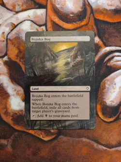 Magic the Gathering Bojuka Bog #2 Hand Painted Unique Custom MTG Altered Art - Image 1
