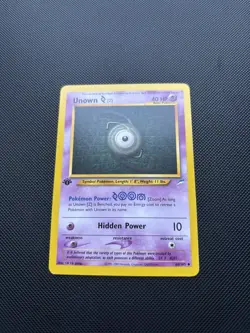 Pokemon Card Neo Destiny 1st Edition Unown Z 60/105 WOTC - Image 2