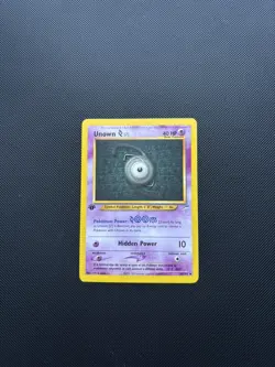 Pokemon Card Neo Destiny 1st Edition Unown Z 60/105 WOTC - Image 3