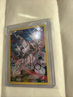 Pokemon Palkia XY75 Black Star Promo Full Art Holo Card 2015 - Image 3