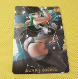 Bulma Bunny Girl ACG Waifu Gold Cartoon Beauty Holo Card - Image 2