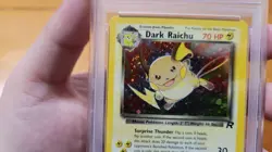 Pokemon Dark Raichu Holo Rare Card 83/82 Ear Swirl Psa 8 Unlimited Free Shipping - Image 3