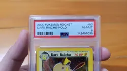 Pokemon Dark Raichu Holo Rare Card 83/82 Ear Swirl Psa 8 Unlimited Free Shipping - Image 4