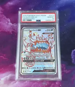 PSA10 Guzzlord GX SV71/SV94 Hidden Fates Shiny Vault Holo Pokemon Card - Image 1