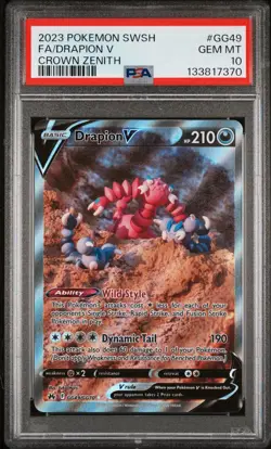 Drapion V GG49/GG70 - Crown Zenith Pokemon Card - PSA 10 - GEM MINT - Fresh Cert - Image 5
