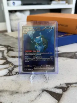 Pokemon TCG Blastoise EX Holo Card 200/165 Scarlet & Violet 151 - Image 1