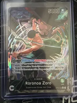 Roronoa Zoro Parallel OP12-020 L Legacy of the Master ONE PIECE Card ENGLISH - Image 1