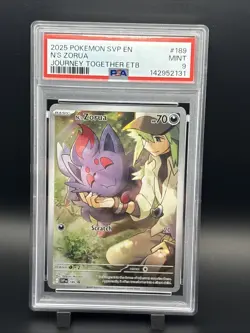 N's Zorua 189 Sv: Scarlet & Violet Promo Cards Holo PSA 9 - Image 1