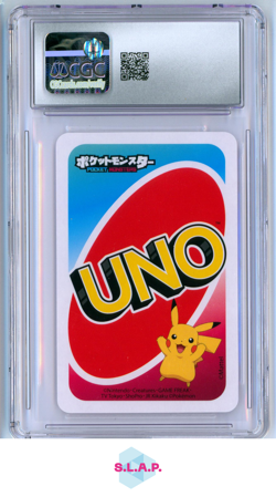 MEWTO POKEMON PLAYING CARDS UNO 2021 POKET UNO YELLOW 9 CGC 10 - Image 2