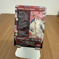 Summon: Esper Ramuh (Borderless) Regular MtG Magic The Gathering Single Card - Image 1