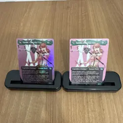 2 x Vanille Cheerful L'Cie Borderless Foil and Non Foil Cards MTG Final Fantasy - Image 1