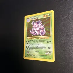 Nidoking 11/102 Base Set Unlimited Pokemon Card Holo Rare Moderately Played MP - Image 3