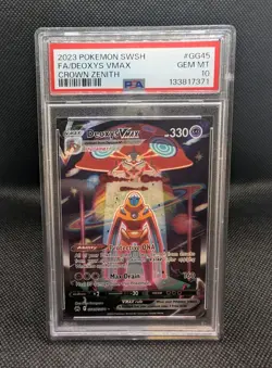 Deoxys VSTAR GG45/GG70 Crown Zenith Pokemon Card - PSA 10 GEM MINT - Fresh Cert - Image 3