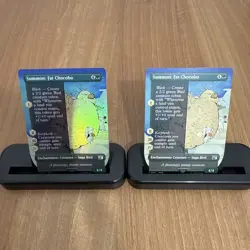 2 x MTG Summon: Fat Chocobo Full Art Foil & Non Foil Set - Pack Fresh UK Seller - Image 1