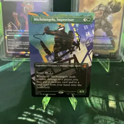 Michelangelo, Improviser (Borderless) Teenage Mutant Ninja Turtles Regular - Image 1