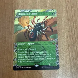 MTG Radioactive Spider 0212 NON FOIL Borderless Rare - Image 1