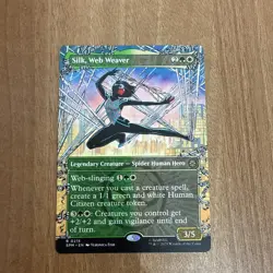 MTG Silk, Web Weaver 215 (Borderless) [Marvel's Spider-Man, near mint] - Image 1
