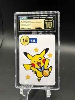 2025 POKEMON TARUKA 1ST PLACE-ROUND 2 PIKACHU CGC 10 PRISTINE - Image 1