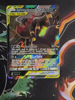Pokemon Umbreon & Darkrai GX TAG TEAM Ultra Rare Holo 125/236 Unified Minds - Image 1