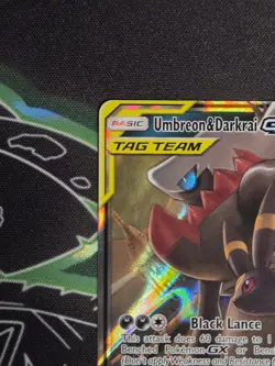 Pokemon Umbreon & Darkrai GX TAG TEAM Ultra Rare Holo 125/236 Unified Minds - Image 4