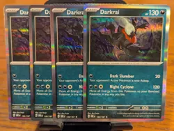 Pokemon TCG Obsidian Flames Darkrai Holo Rare 136/197 x4 Playset - Image 1