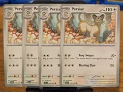 Pokemon TCG Shrouded Fable Persian 049/064 x4 Playset - Image 1