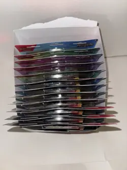 Pokemon Prismatic Evolutions Tech Sticker Collection(Lot Of 12) W/Display - Image 2