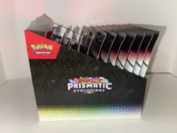 Pokemon Prismatic Evolutions Tech Sticker Collection(Lot Of 12) W/Display - Image 3