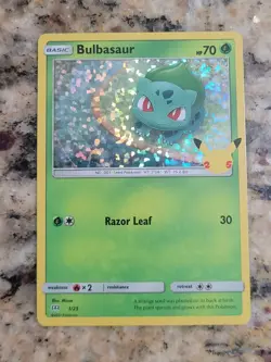 Mcdonalds Pokemon 25th Anniversary Celebrations Bulbasaur Holo 1/25 - Image 1