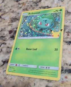 Mcdonalds Pokemon 25th Anniversary Celebrations Bulbasaur Holo 1/25 - Image 2