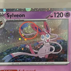Pokemon Prismatic Evolutions Eeveelution Cosmo Holo Promo NM Full Swirl Set. - Image 4