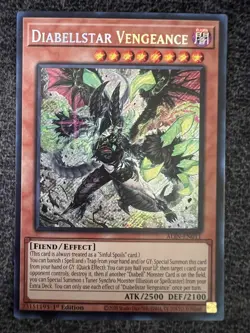 Yugioh Diabellstar Vengeance ALIN-EN011 Secret Rare 1st Edition NM - Image 1