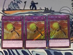 Yugioh Hi-Five The Sky Platinum Secret Rare RA04-EN239 Near Mint x3 - Image 1