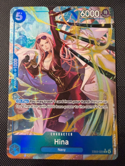 Hina Alternate Art EB03-025 Extra Booster One Piece Heroines Edition Foil NM - Image 1