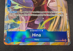 Hina Alternate Art EB03-025 Extra Booster One Piece Heroines Edition Foil NM - Image 2