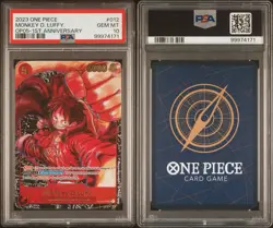 One Piece OP05 Monkey D. Luffy 1st Anniversary ST01-012 PSA 10 Gem Mint English - Image 3