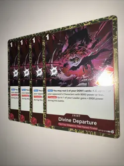 Divine Departure OP10-019 X4 PLAYSET Rare English One Piece TCG Card CCG - Image 3