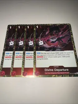 Divine Departure OP10-019 X4 PLAYSET Rare English One Piece TCG Card CCG - Image 4